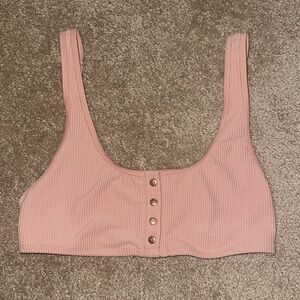 Frankies Bikinis Alana Ribbed Bralette Top